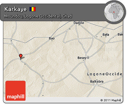 Shaded Relief 3D Map of Karkaye