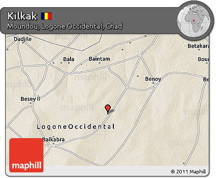 Shaded Relief 3D Map of Kilkak