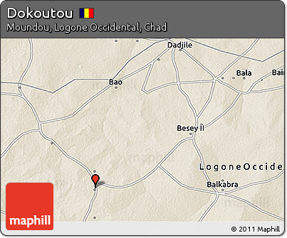 Shaded Relief 3D Map of Dokoutou