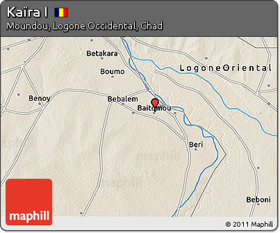 Shaded Relief 3D Map of Kaïra I