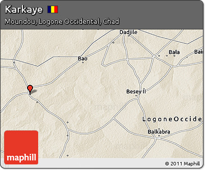 Shaded Relief 3D Map of Karkaye