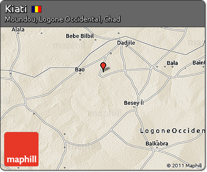 Shaded Relief 3D Map of Kiati