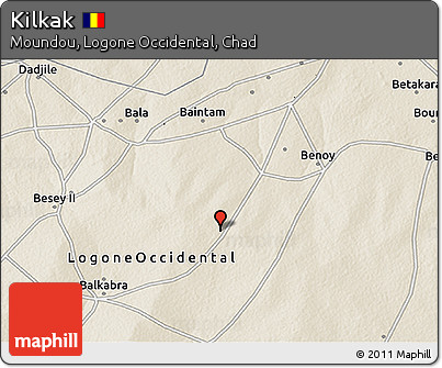 Shaded Relief 3D Map of Kilkak