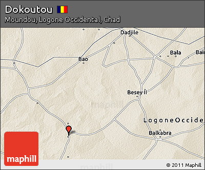Shaded Relief 3D Map of Dokoutou