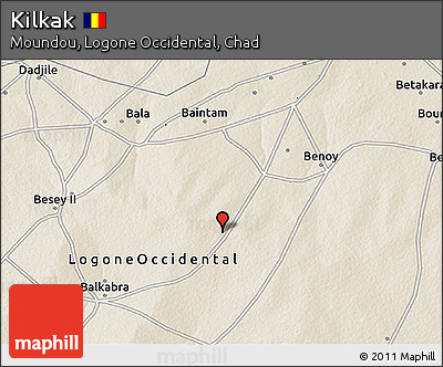 Shaded Relief 3D Map of Kilkak