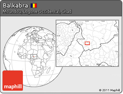 Blank Location Map of Balkabra