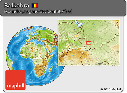 Physical Location Map of Balkabra