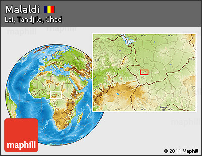 Physical Location Map of Malaldi