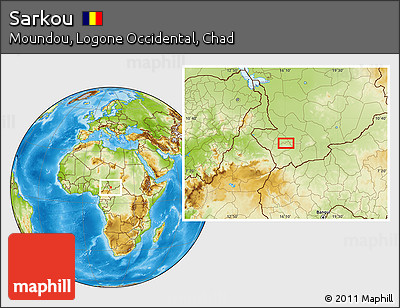 Physical Location Map of Sarkou