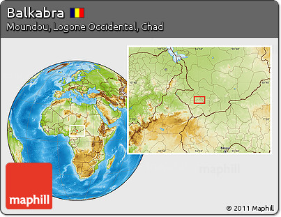 Physical Location Map of Balkabra