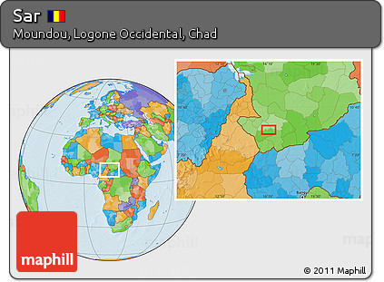 Political Location Map of Sar