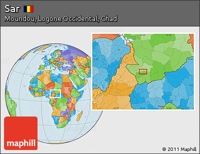 Political Location Map of Sar