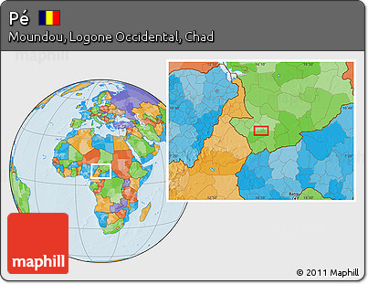 Political Location Map of Pé