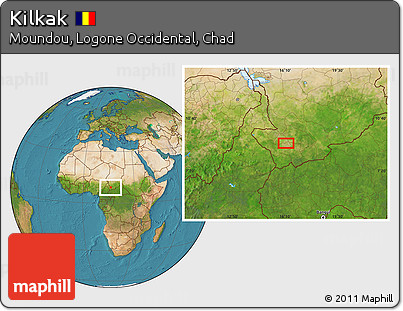 Satellite Location Map of Kilkak