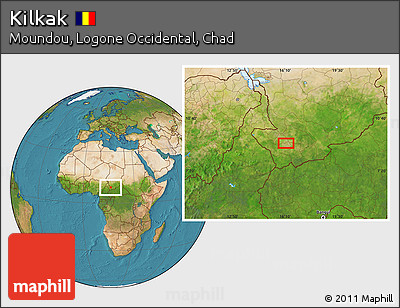 Satellite Location Map of Kilkak