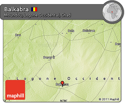 Physical Map of Balkabra