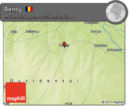 Physical Map of Bénoy