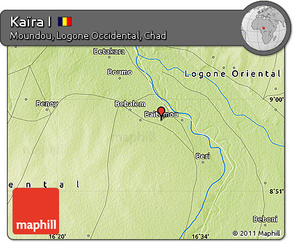 Physical Map of Kaïra I