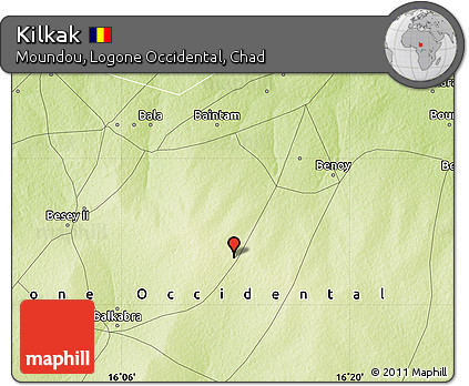 Physical Map of Kilkak