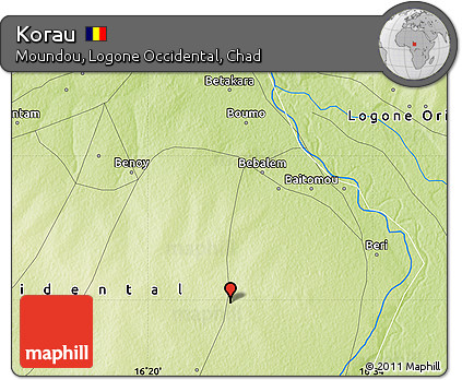 Physical Map of Korau