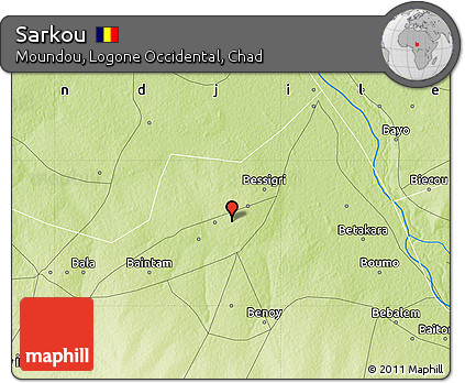 Physical Map of Sarkou