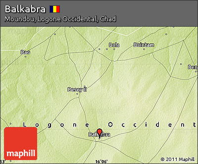 Physical Map of Balkabra