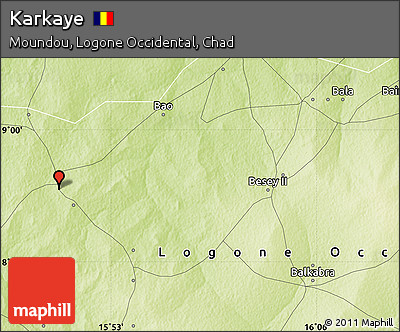Physical Map of Karkaye