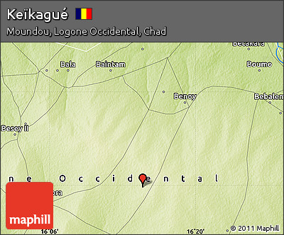 Physical Map of Keïkagué