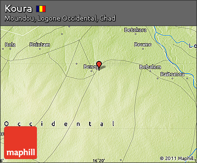 Physical Map of Koura