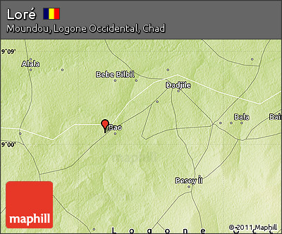 Physical Map of Loré