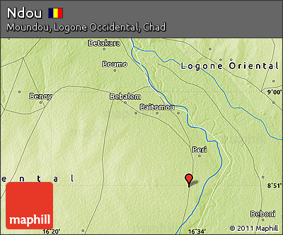 Physical Map of Ndou