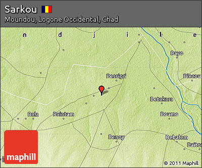 Physical Map of Sarkou