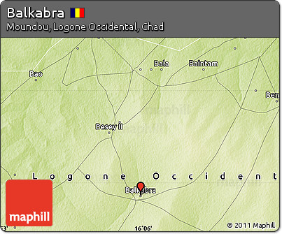 Physical Map of Balkabra