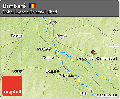 Physical Map of Bimbaré