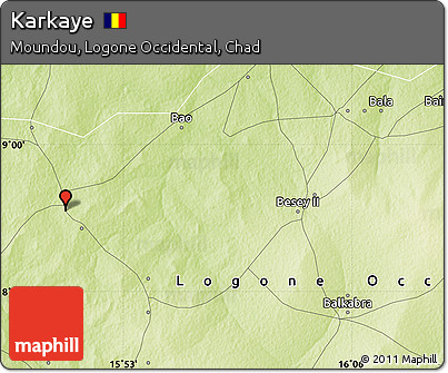 Physical Map of Karkaye
