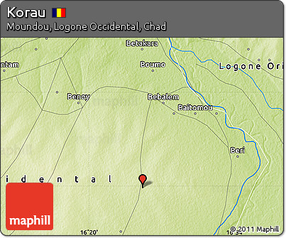 Physical Map of Korau