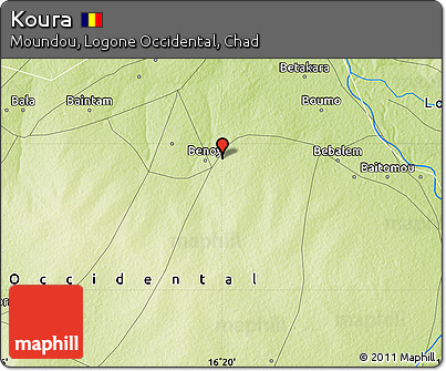 Physical Map of Koura