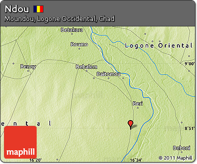 Physical Map of Ndou