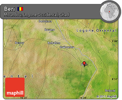Satellite Map of Beri