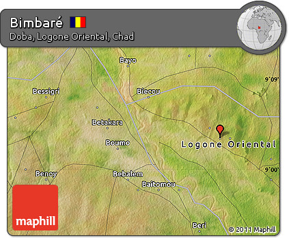 Satellite Map of Bimbaré