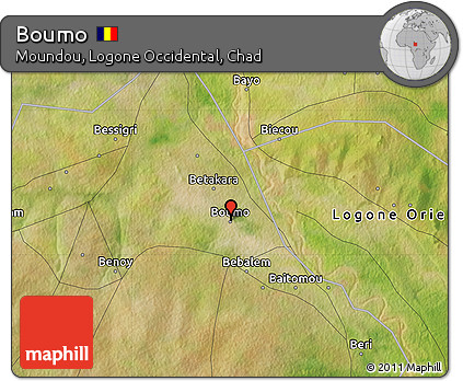 Satellite Map of Boumo
