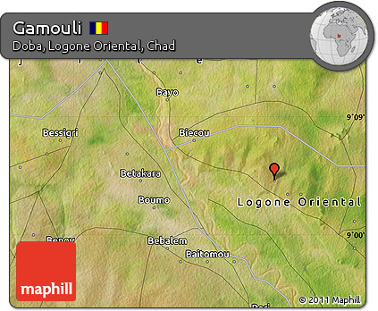 Satellite Map of Gamouli