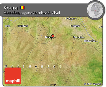 Satellite Map of Koura