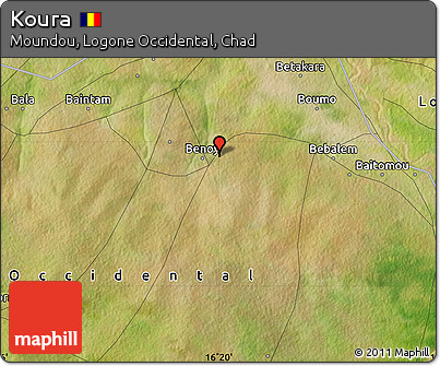 Satellite Map of Koura