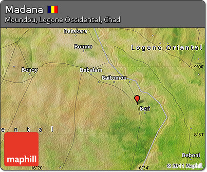 Satellite Map of Madana