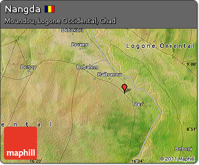 Satellite Map of Nangda
