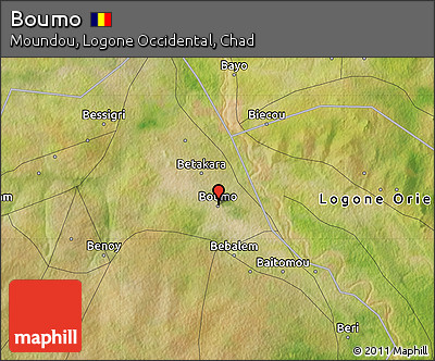 Satellite Map of Boumo
