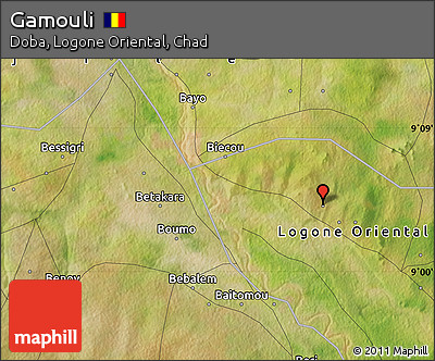 Satellite Map of Gamouli