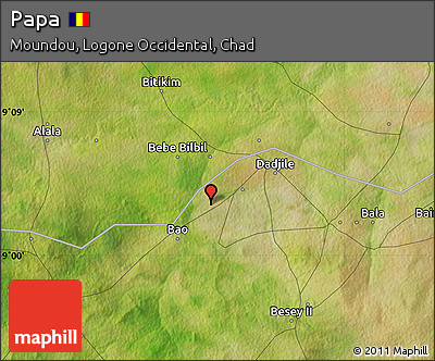 Satellite Map of Papa
