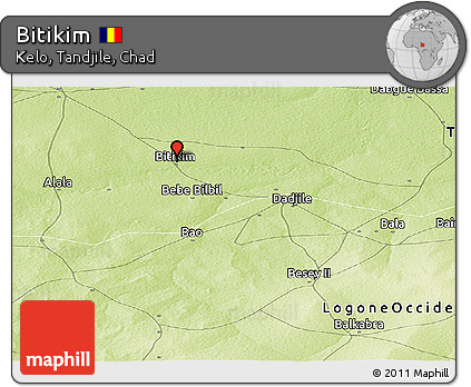 Physical Panoramic Map of Bitikim